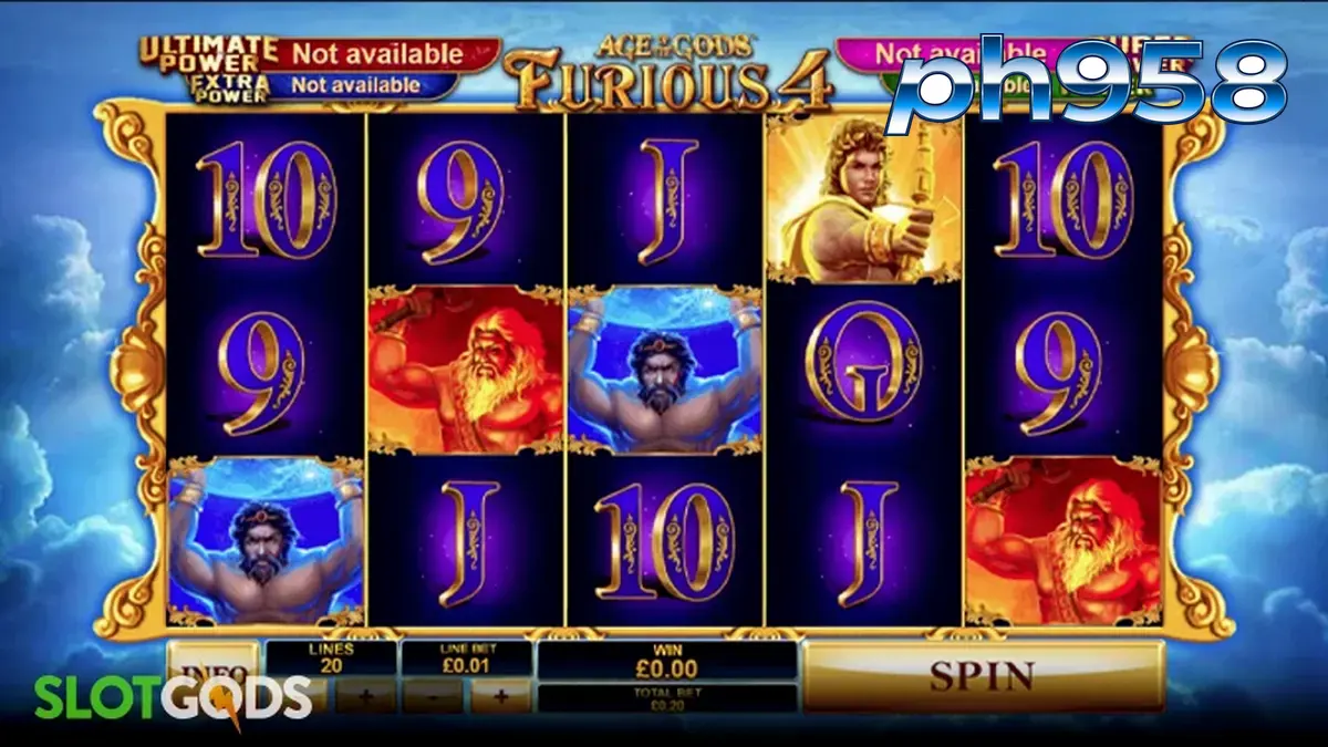 Age of the Gods Furious 4 slot interface